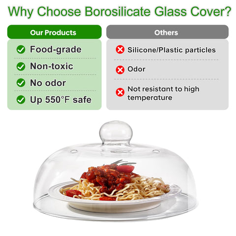 CozyState cover with handle closeup, easy to lift without touching hot surfaces.