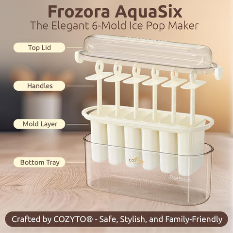 COZYTO Frozora AquaSix durable tray for repeated freezing.