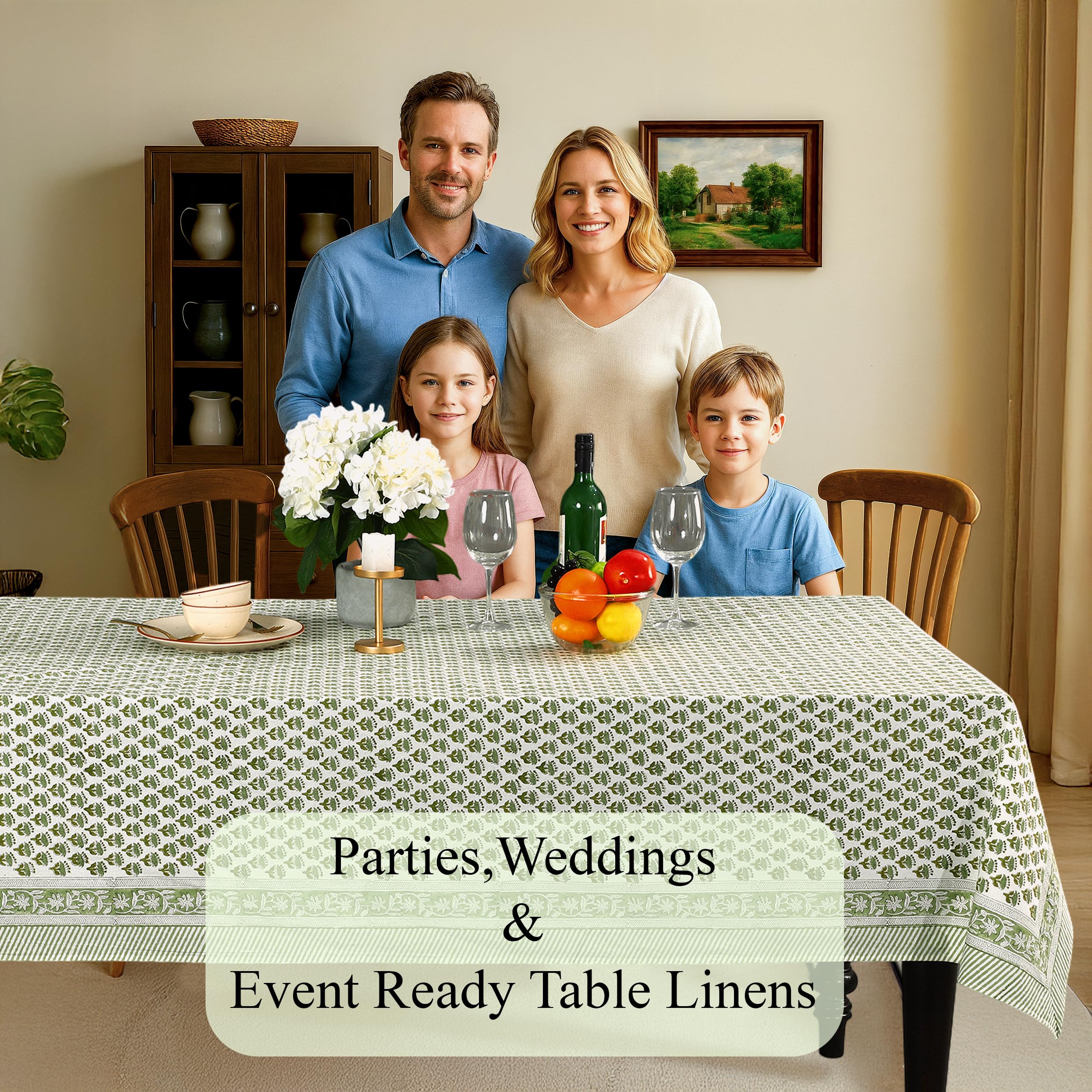 CPC Cotton Print Club spring summer dining ambiance with botanical design