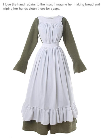 CR ROLECOS White Vintage Maid Apron packaged as a thoughtful gift.