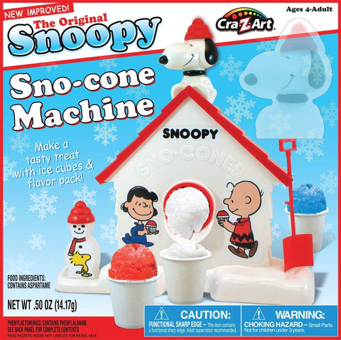 Cra-Z-Art Snoopy Sno-Cone Maker ready to create tasty frozen treats at home.