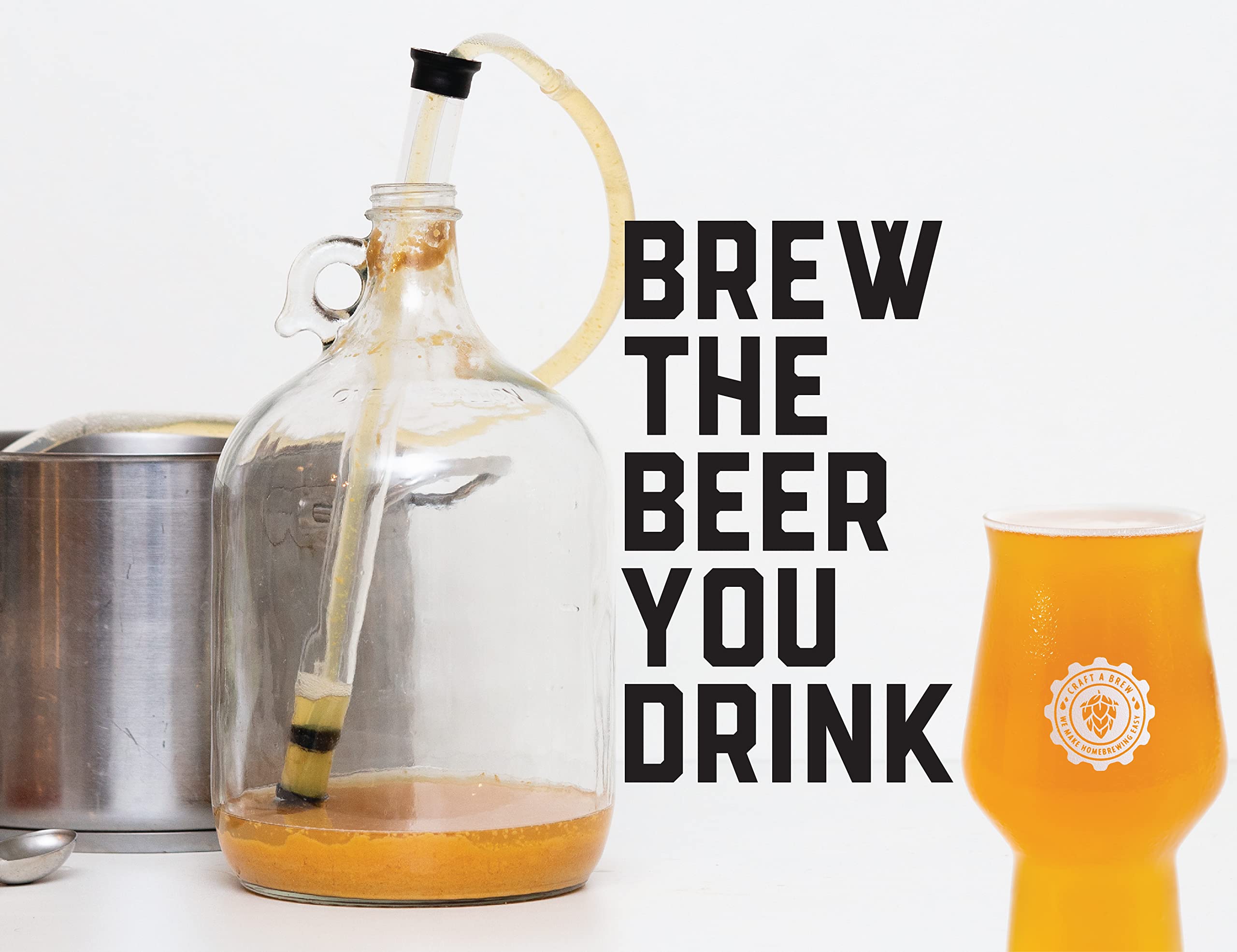 Craft A Brew complete equipment and supplies kit for home brewing.