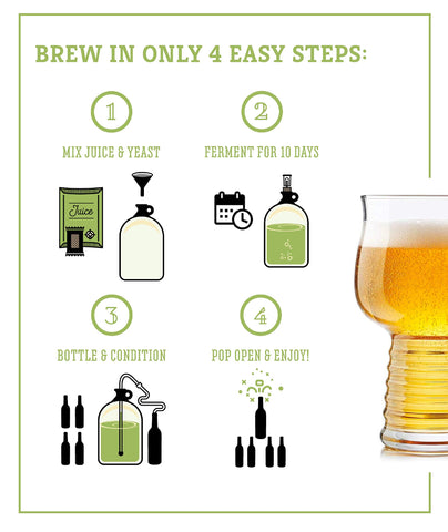 Craft A Brew hard cider kit rubber stopper and airlock ensure secure fermentation.
