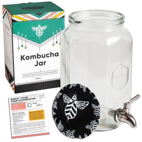 Craft A Brew kombucha jar with dispensing valve for easy bottling