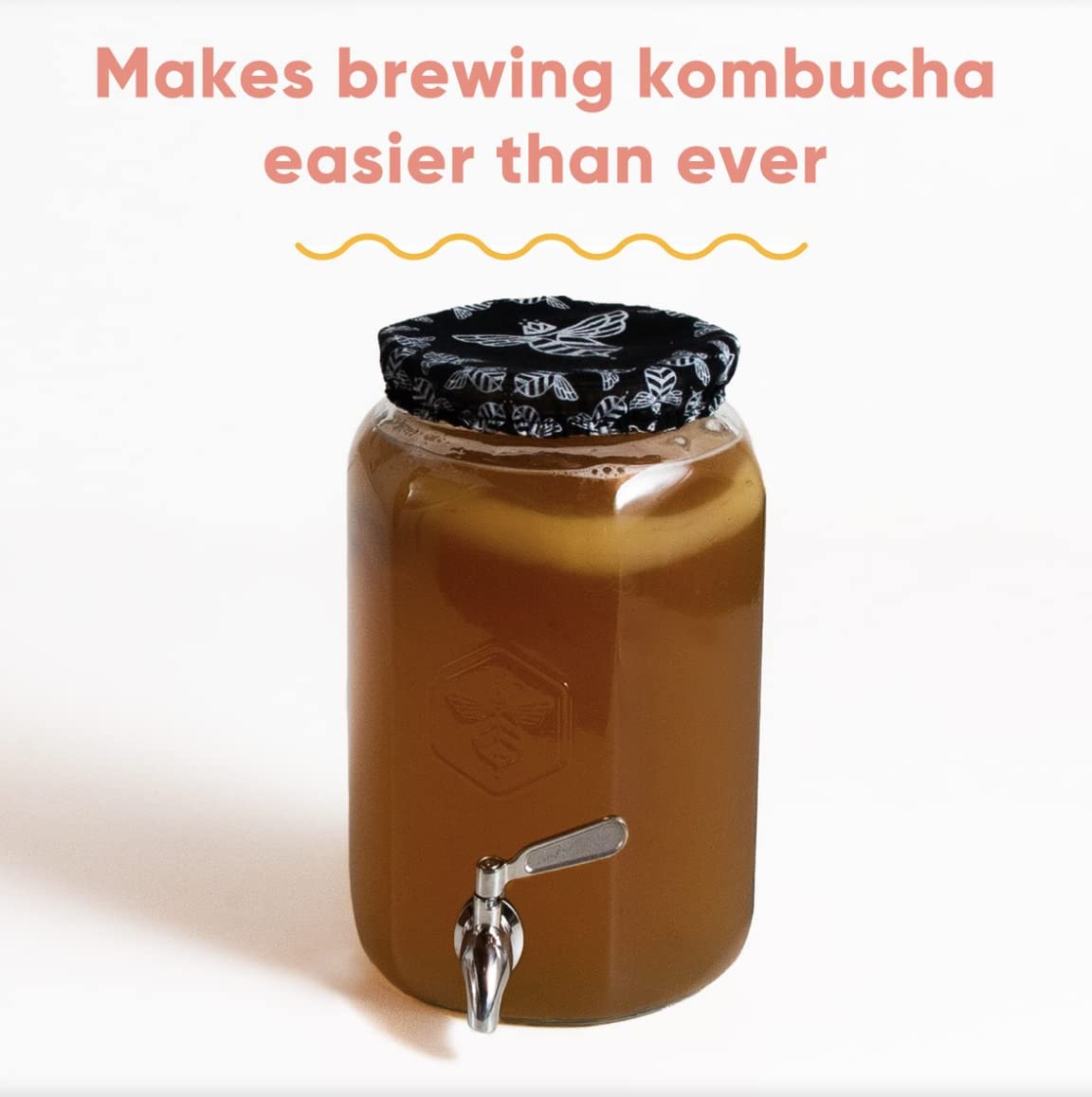 Craft A Brew jar shows measurement markers including a 1 gallon line