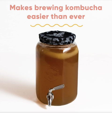 Craft A Brew jar shows measurement markers including a 1 gallon line