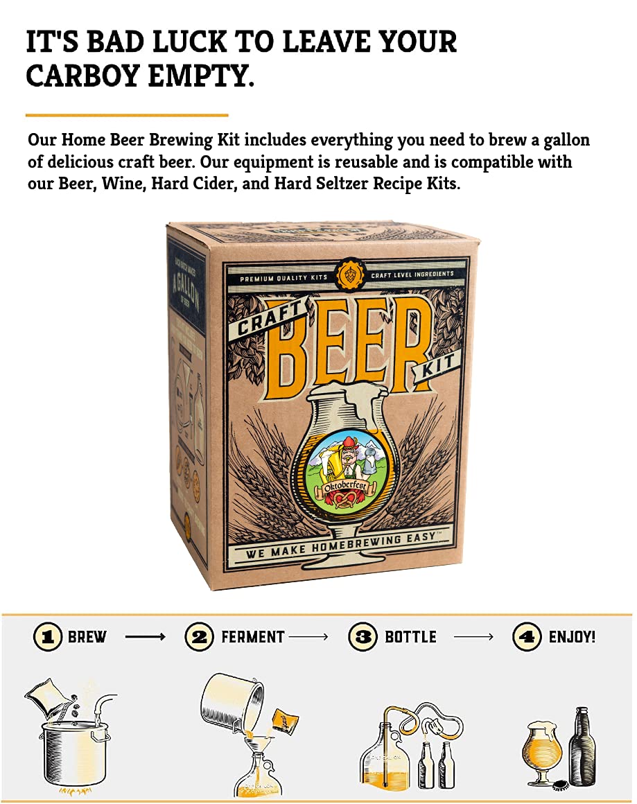 Craft A Brew Oktoberfest kit glassware for serving your craft beer