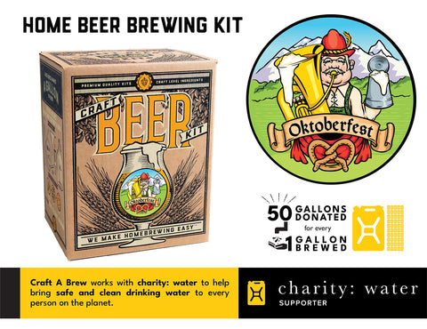 Craft A Brew Oktoberfest kit ingredients laid out for the first batch