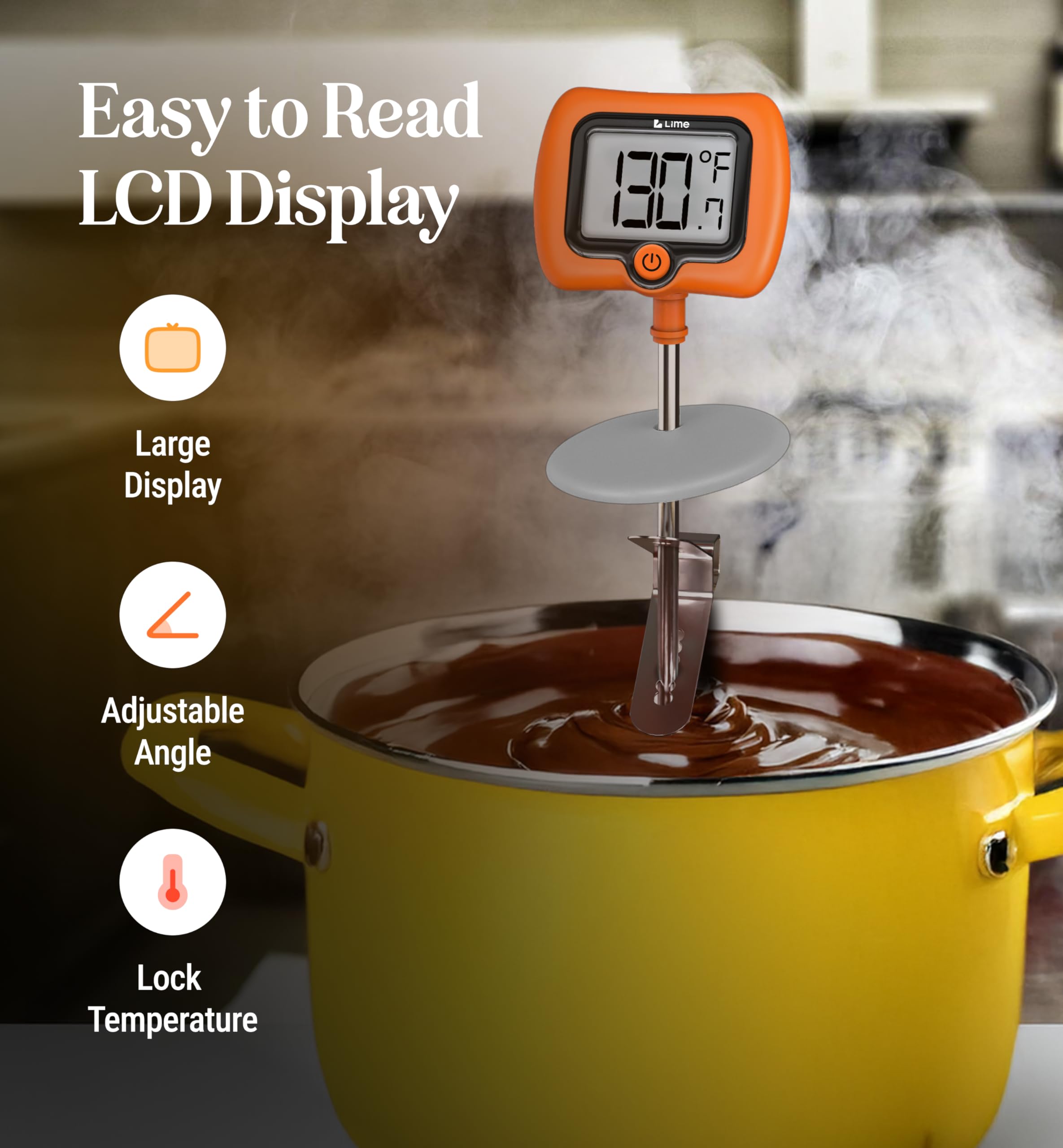 Craft911 large LCD display shows clear temperature readings at a glance.