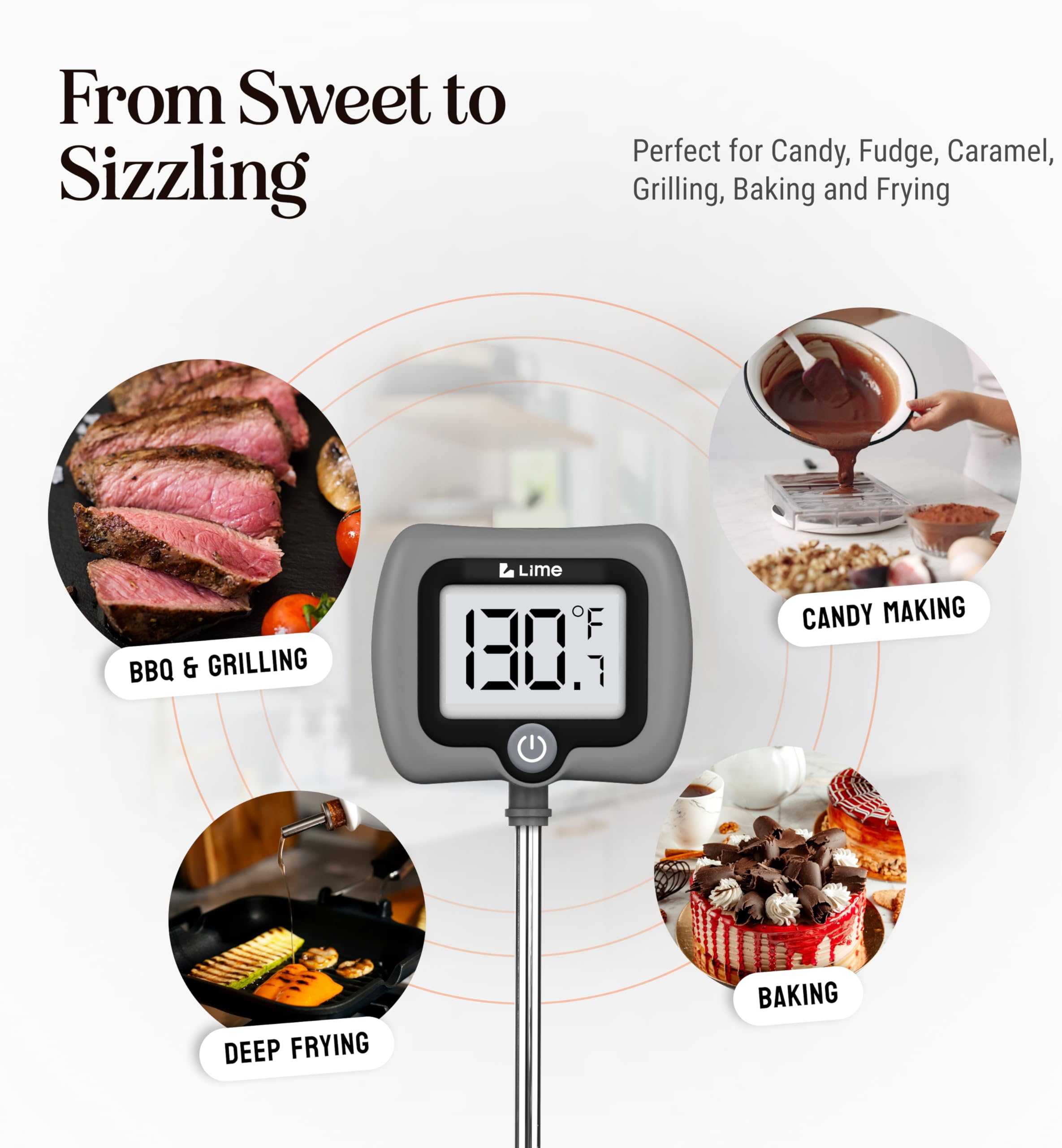 Craft911 NSF-certified probe ensures high-quality materials for safe kitchen use.