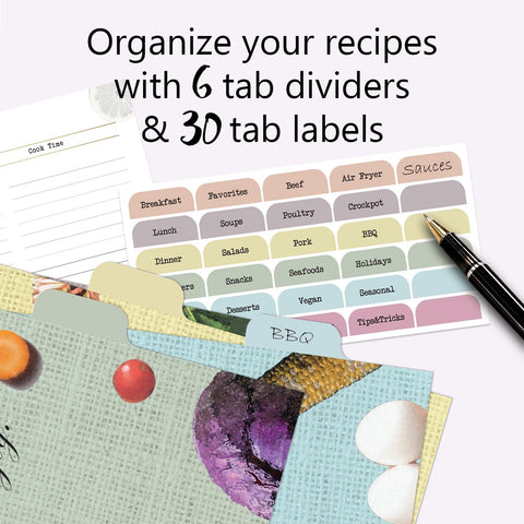 CraftSaints divider tabs, clear categorization for quick recipe access.