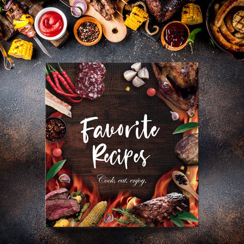 CraftSaints Recipe Binder full-page sheet protectors protecting recipes from spills.