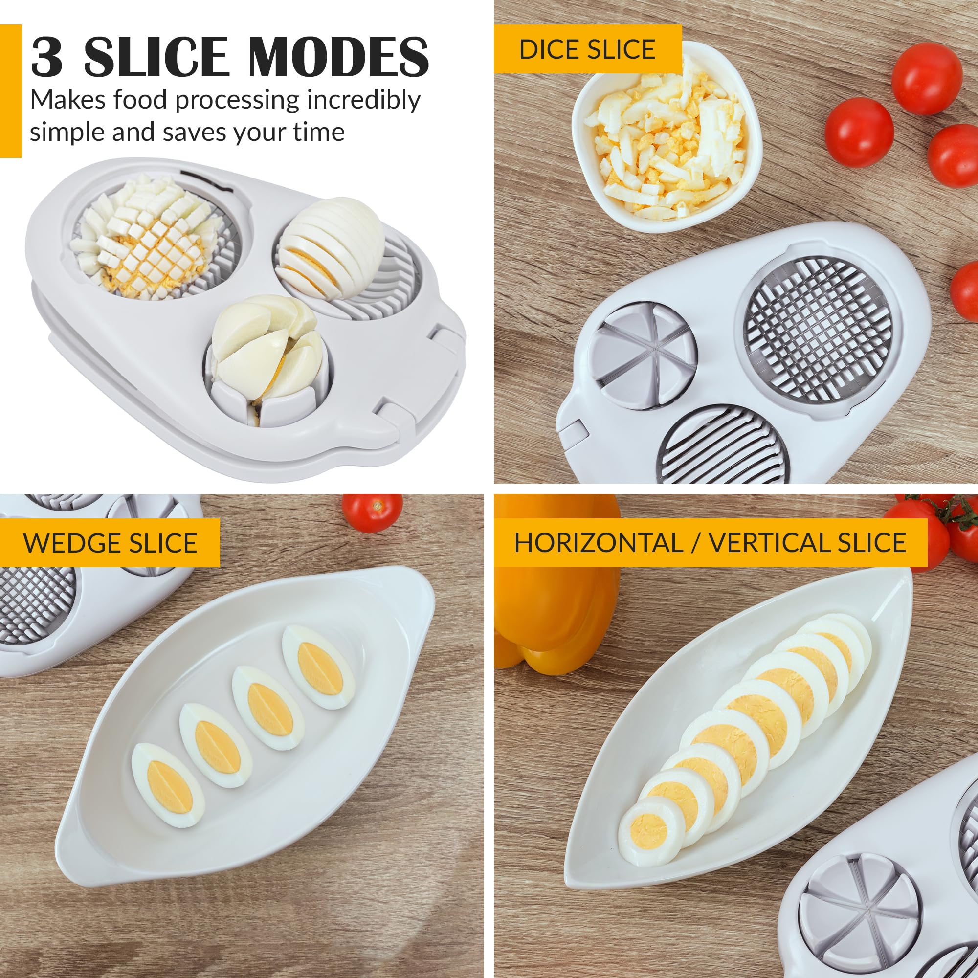Stainless steel blades on CraftyCrocodile slicer for clean cuts
