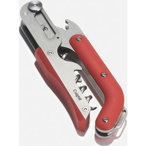 Craighill Best Wine Key with ratcheting arm enables smooth cork extraction.