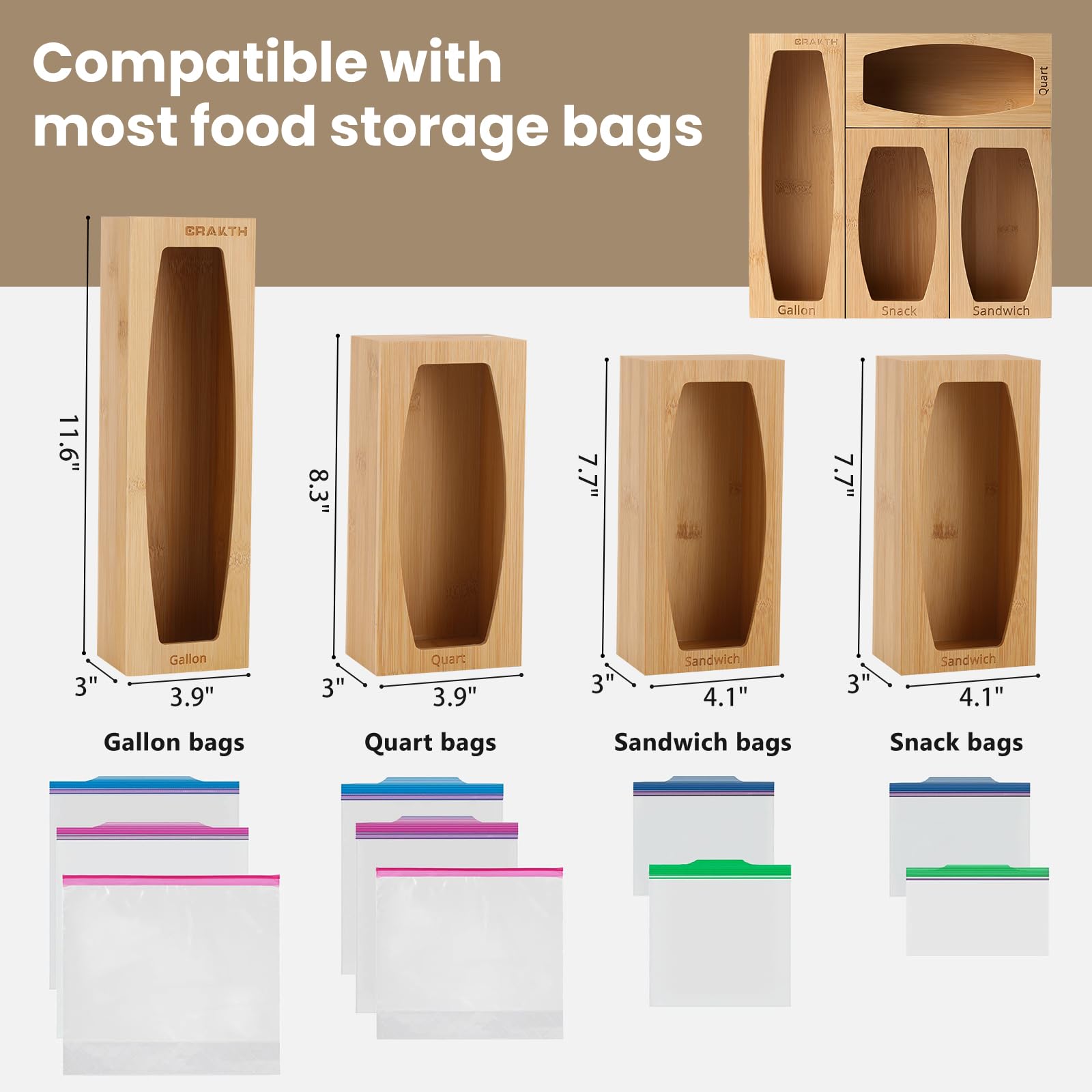 CRAKTH bamboo finish provides smooth touch in any kitchen space