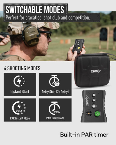 Cranix shot timer includes a steel belt clip for secure gear attachment