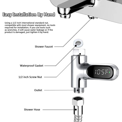 Crayfomo versatile thermometer used in bathroom and kitchen tasks