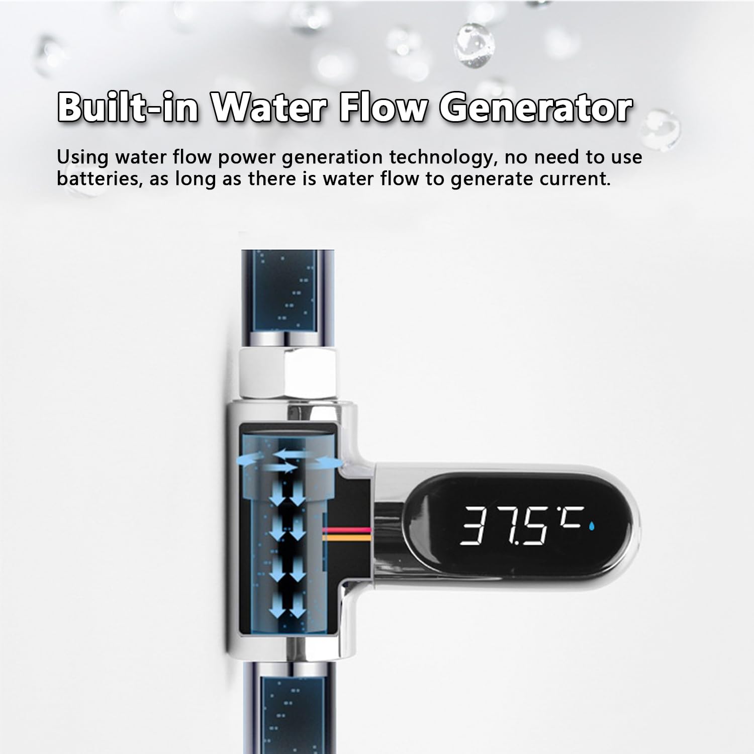 Crayfomo instant-read thermometer providing real-time water temperature