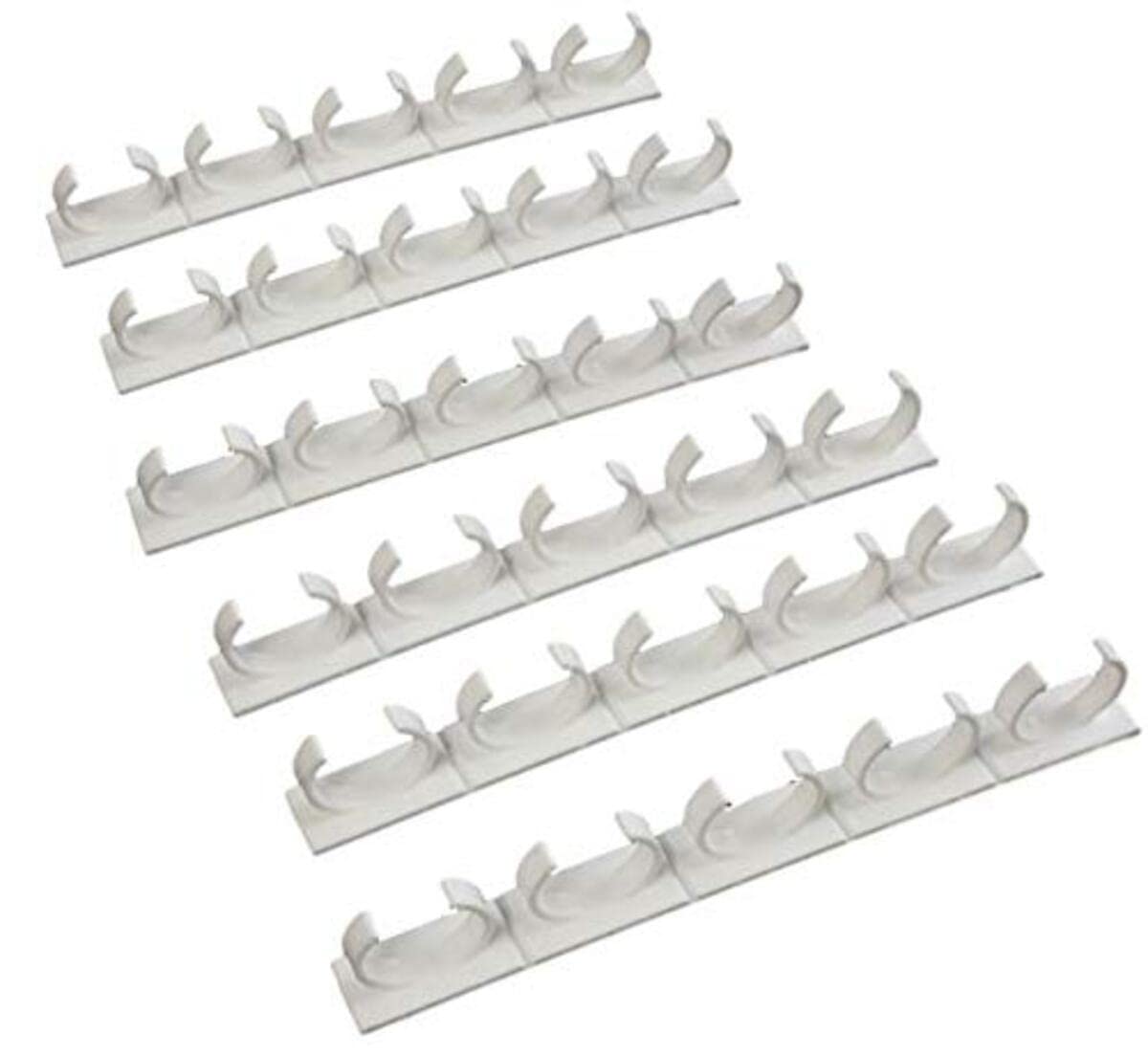 Crazy Chef Spice Clips mounted on cabinet door for quick access and organization of jars