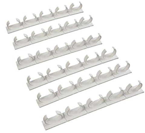 Crazy Chef Spice Clips mounted on cabinet door for quick access and organization of jars