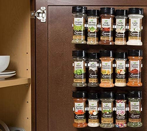 Crazy Chef Spice Clips in a craft room organizing paints and glues neatly