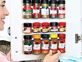 Crazy Chef Spice Clips trimmed to fit a narrow space for a custom setup