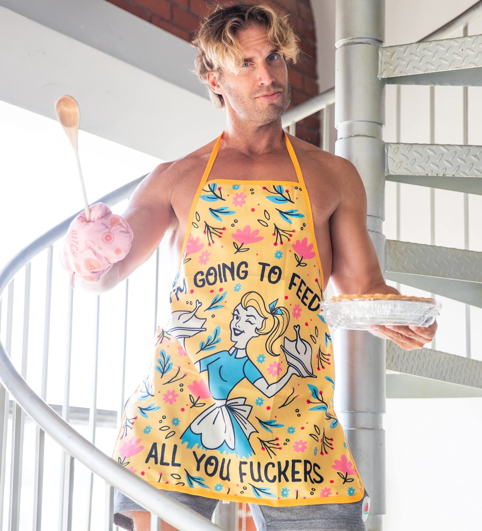 Crazy Dog T-Shirts apron packaging as a gift-ready presentation