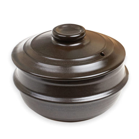 Crazy Korean Cooking Dolsot bowl with lid, perfect for sizzling bibimbap