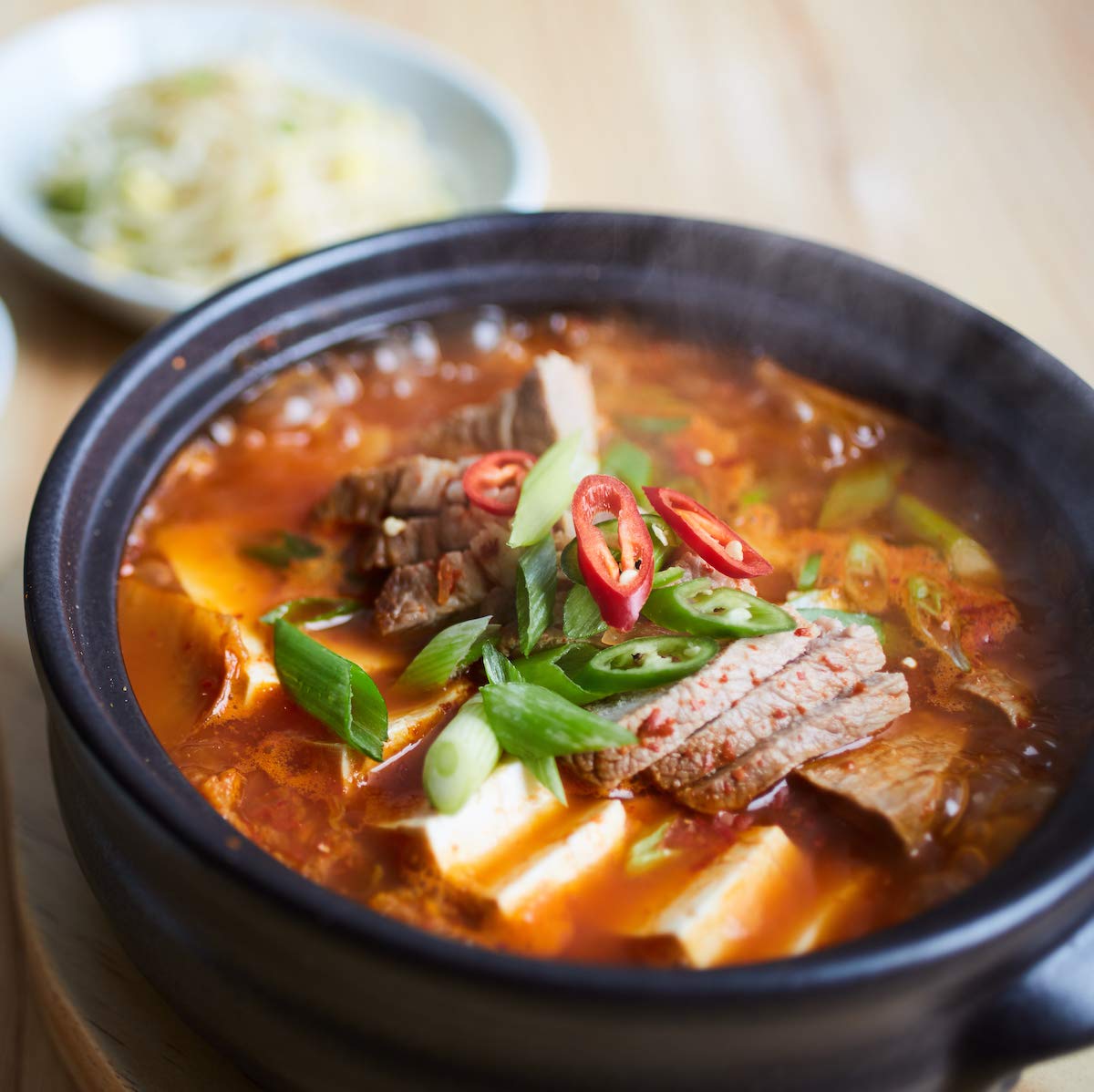 Crazy Korean Cooking Dolsot on stovetop delivers even heat for cooking
