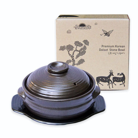 Crazy Korean Cooking Dolsot with lid keeps dishes hot longer