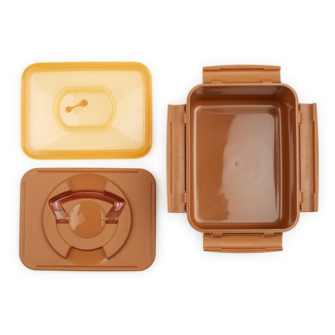 Crazy Korean Cooking Premium Kimchi Container porous clay blend supports steady fermentation conditions.