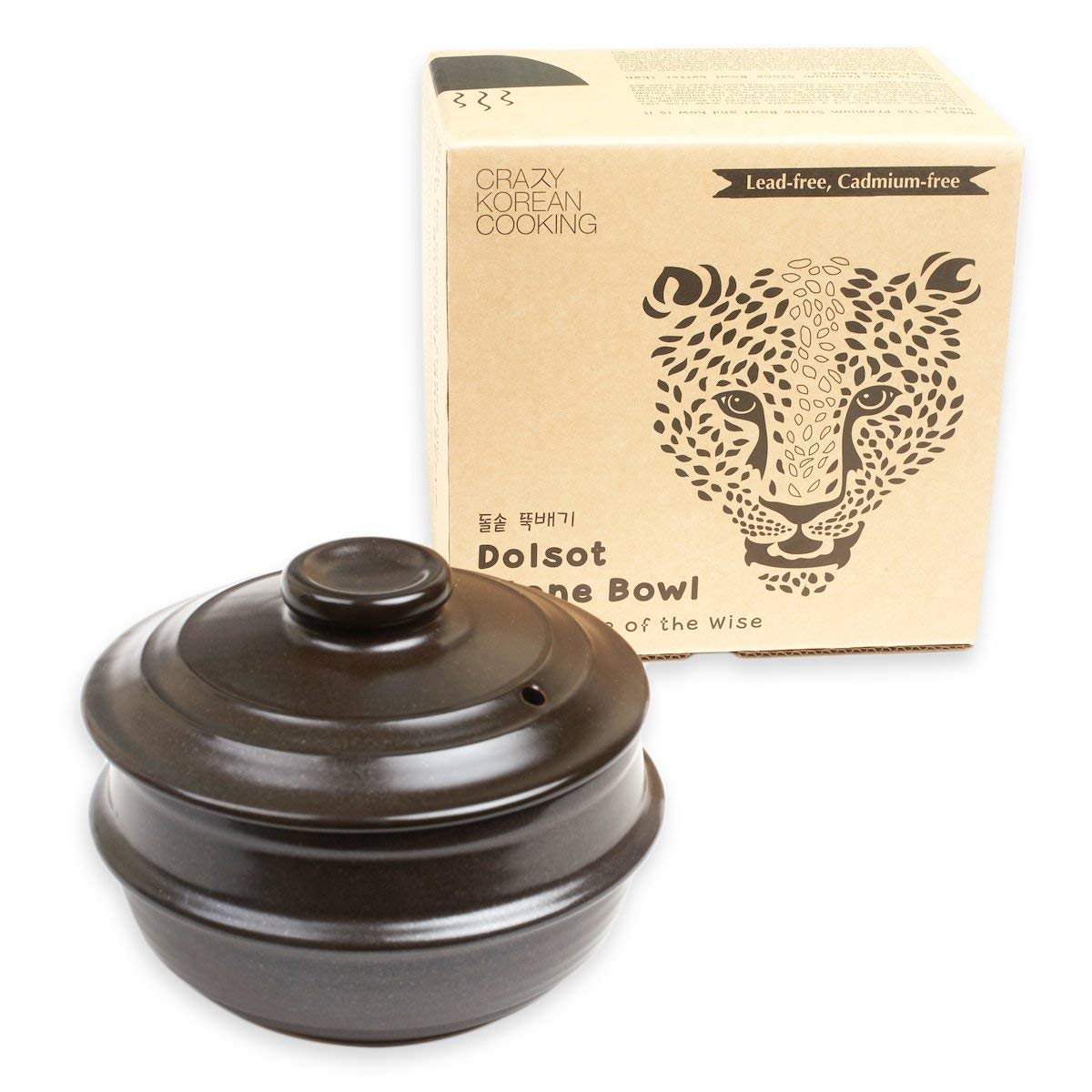 Crazy Korean Cooking premium stoneware bowl showing glaze-fired finish and durability