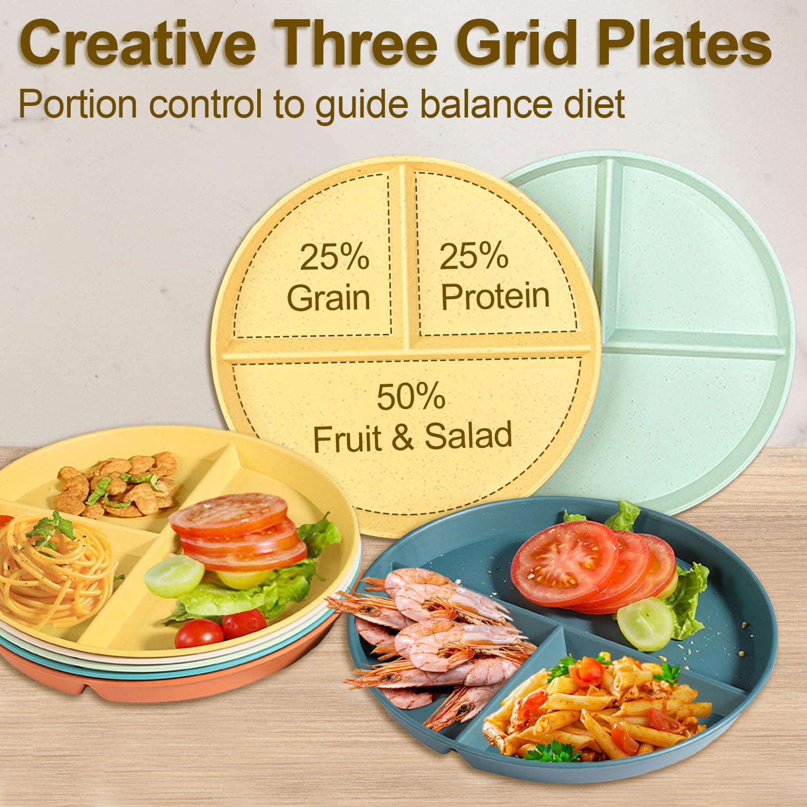 CrazyTerra divided plate orange highlights convenient storage and reuse for travel meals.