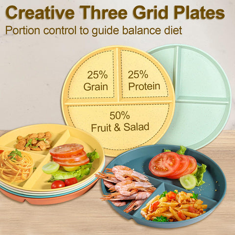 CrazyTerra divided plate orange highlights convenient storage and reuse for travel meals.
