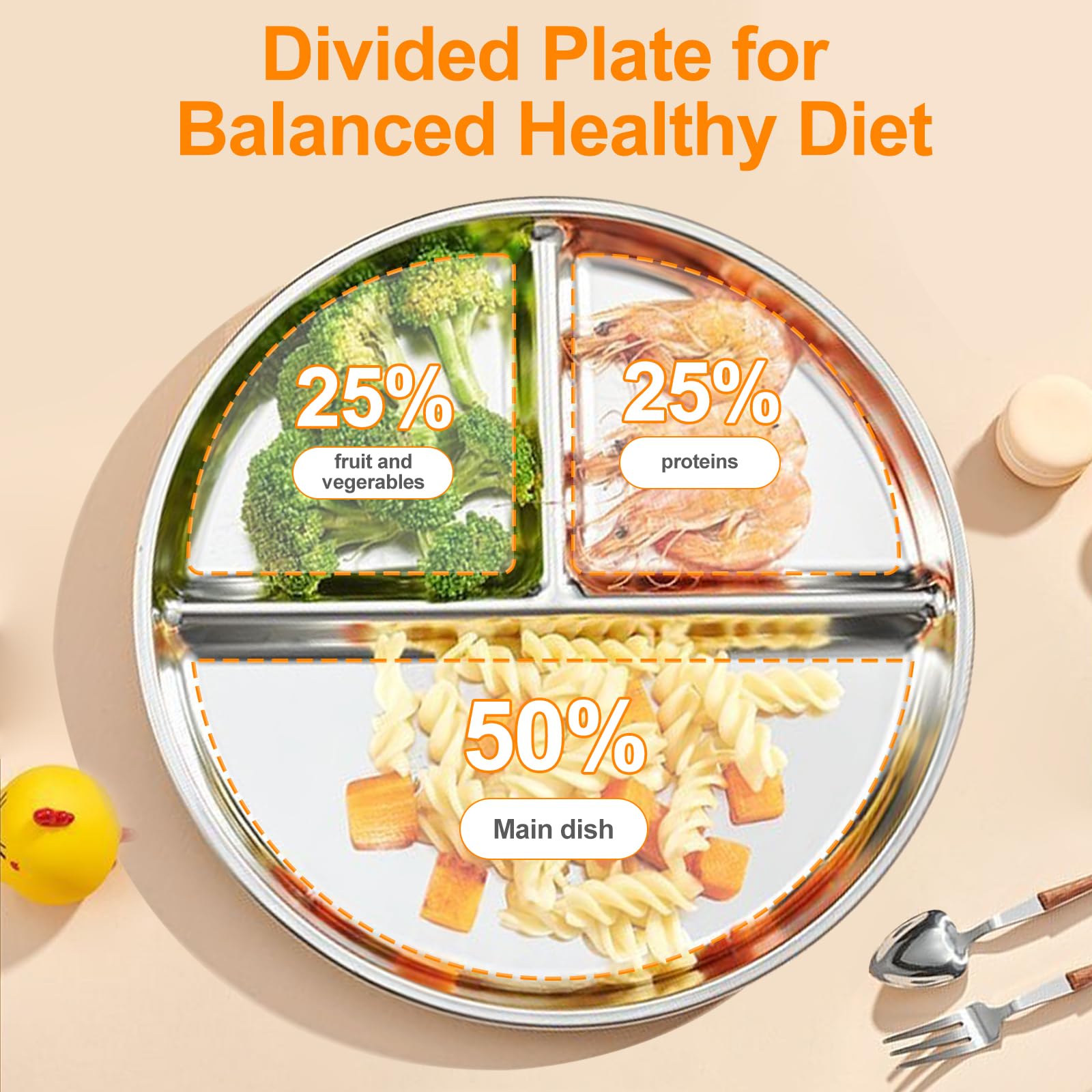 CrazyTerra dishwasher-safe plate for easy cleaning after family meals