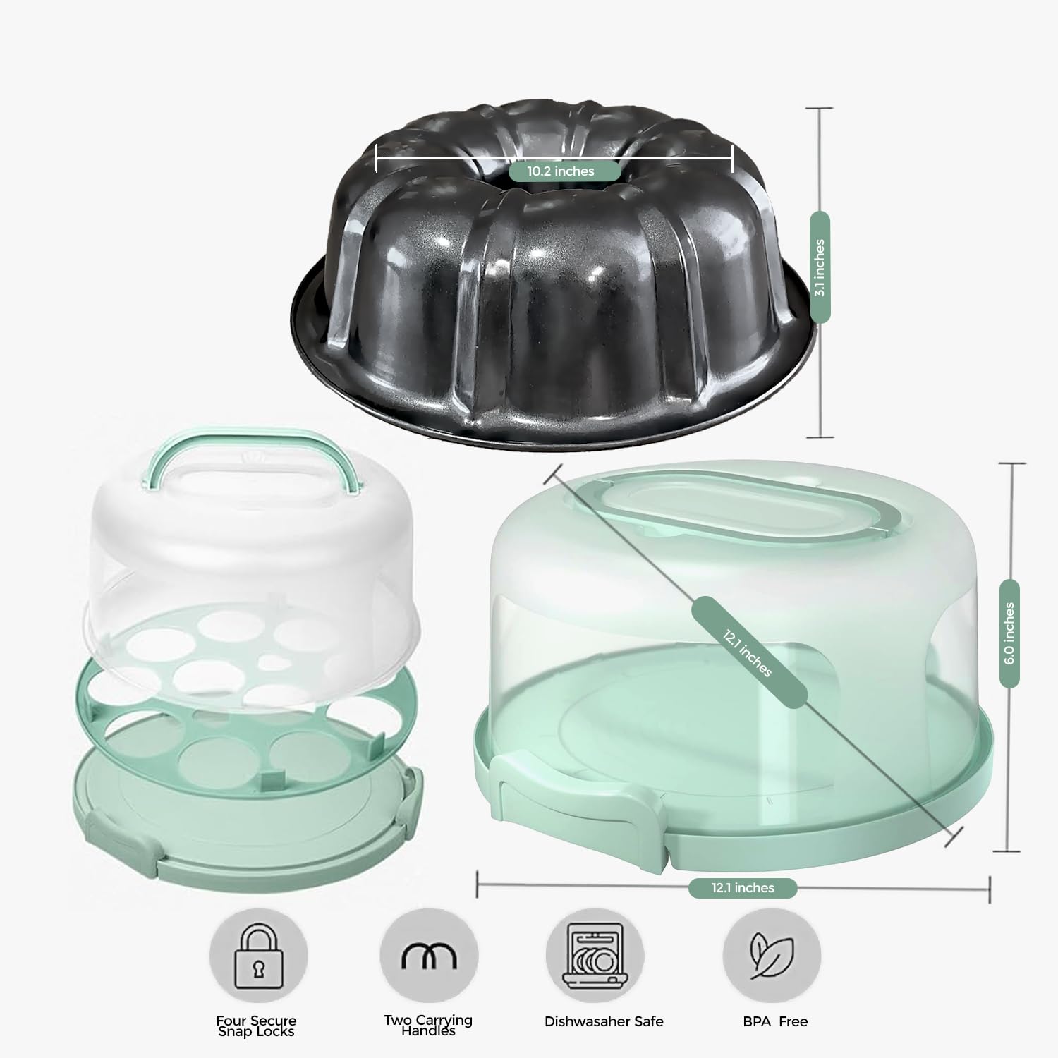 CREACAKE cupcake tray helps organize and portion cupcakes for events.