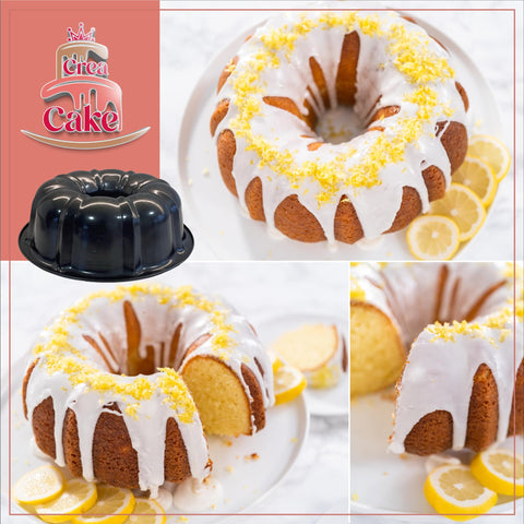 CREACAKE fluted cake pan with decorative edges for elegant baking results.