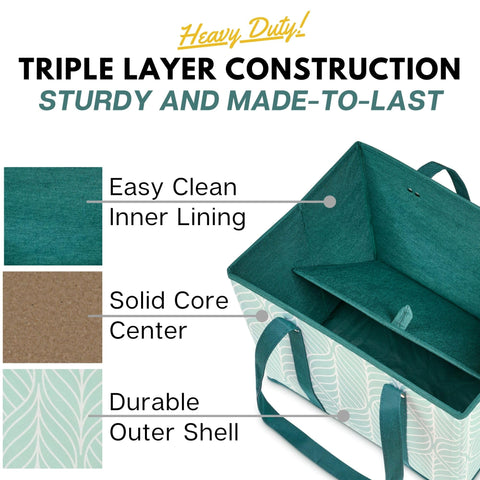 Creative Green Life box-bottom-stable grocery tote keeps items steady.
