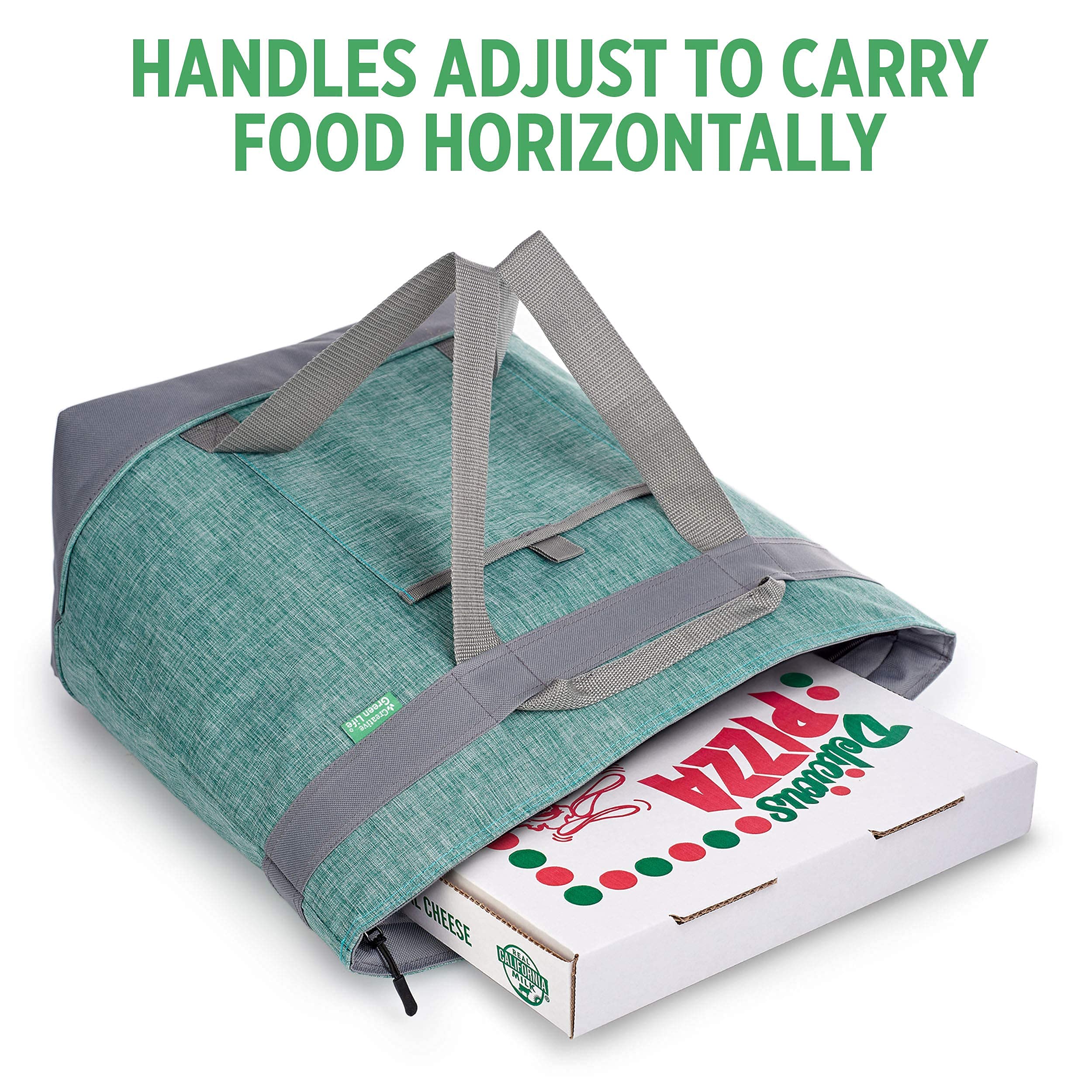 Creative Green Life Jumbo Insulated Cooler Bag beach picnic keeps snacks fresh outdoors.
