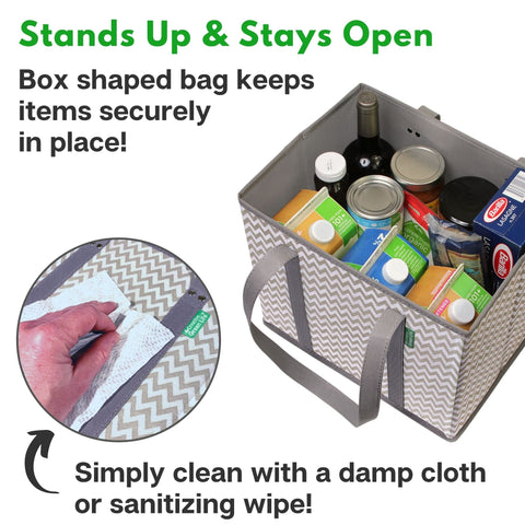 Creative Green Life bags offer large capacity for family shopping and fewer trips.