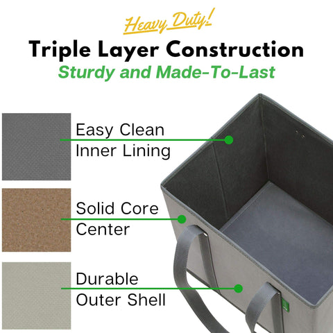 Creative Green Life spill-proof trunk design keeps groceries secure during drive.