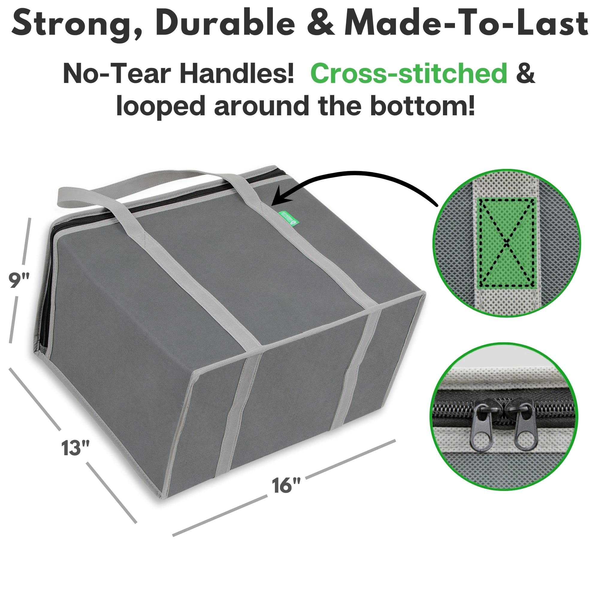 Creative Green Life XL insulated bag offers large capacity for groceries.