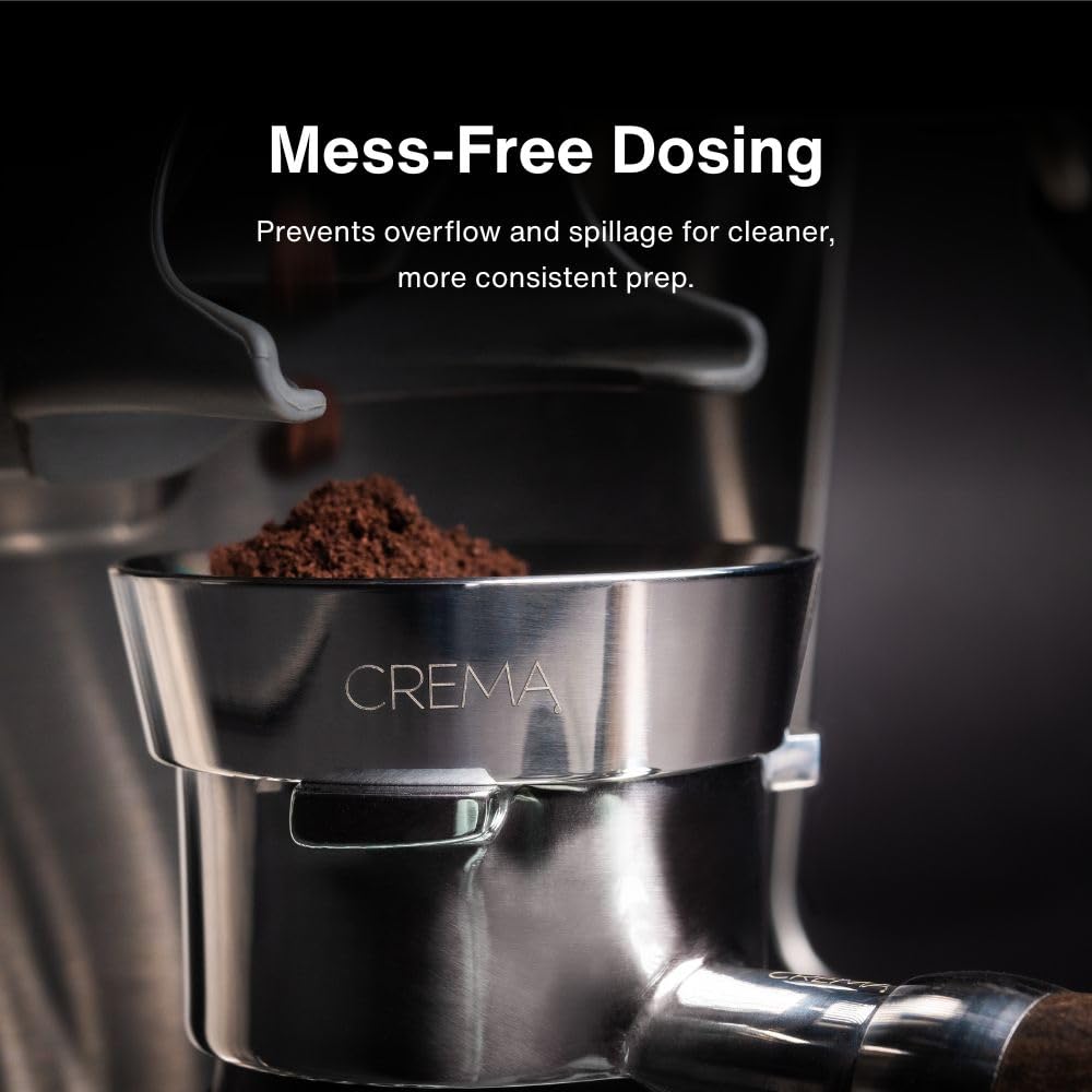 Crema 54mm dosing funnel works with Dual Boiler machines.