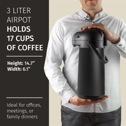 Cresimo airpot wide opening showing easy refills