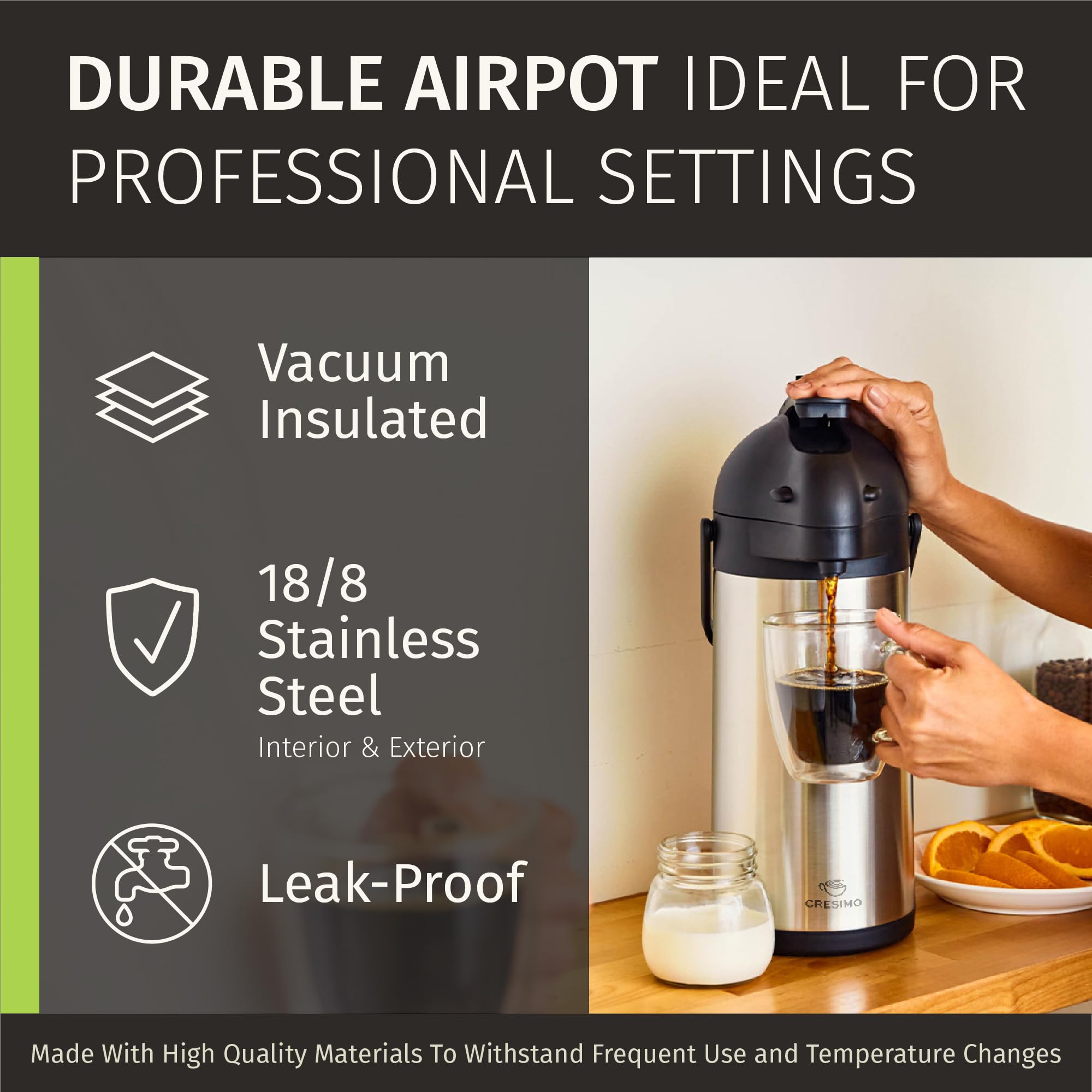 Cresimo American-designed product backed by lifetime guarantee.