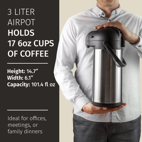 Cresimo hot-beverage retention up to 12 hours keeps drinks warm.