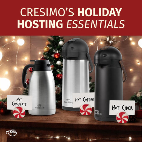 Cresimo lid-top open view demonstrates easy filling and cleaning.