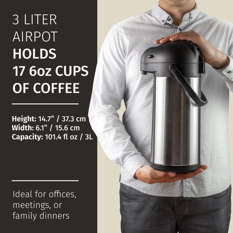 Cresimo thermal carafe side insulation highlights long heat retention.