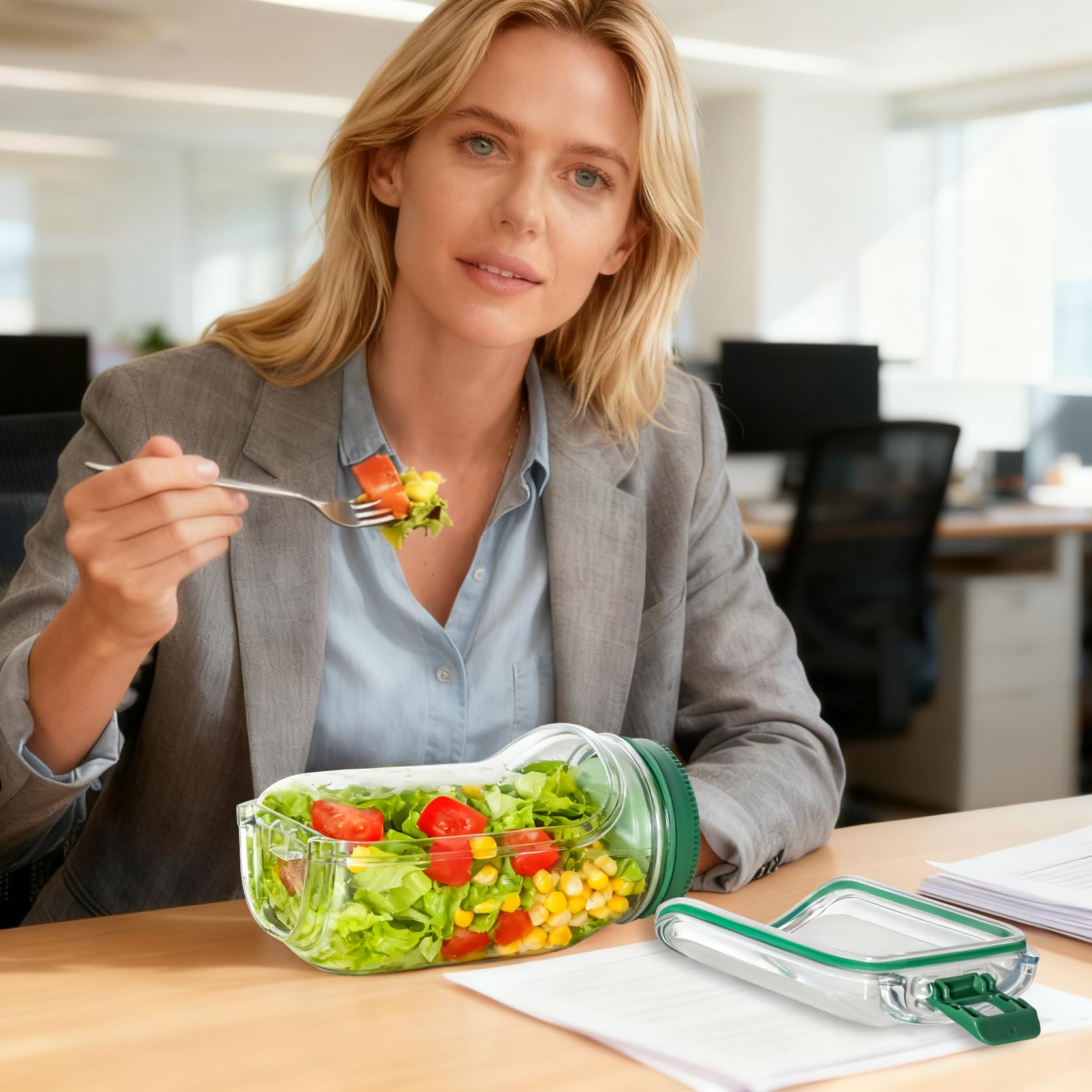 Criamolo 2-in-1 design replaces bowls and boxes for easier packing.