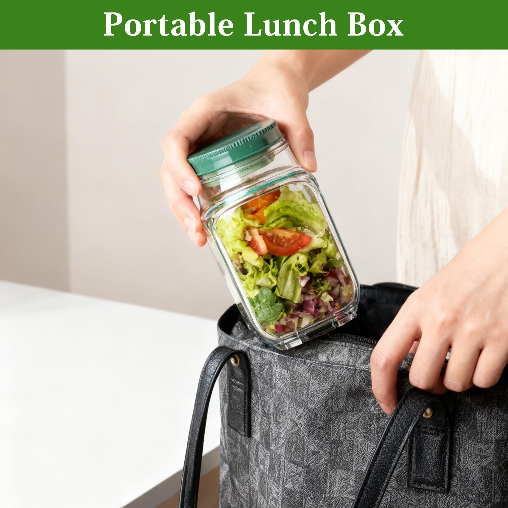 Criamolo compact lunch container fits most bags and refrigerators.
